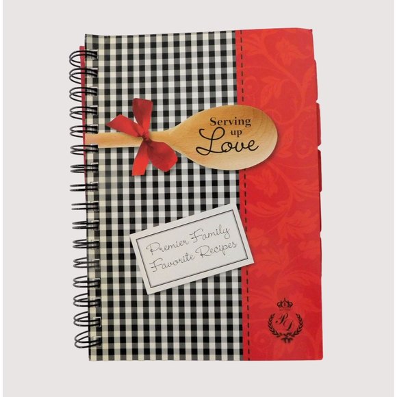 Serving up Love Cookbook Premier Designs Family Favorite 2008 Recipes Spiral PB - Picture 1 of 3